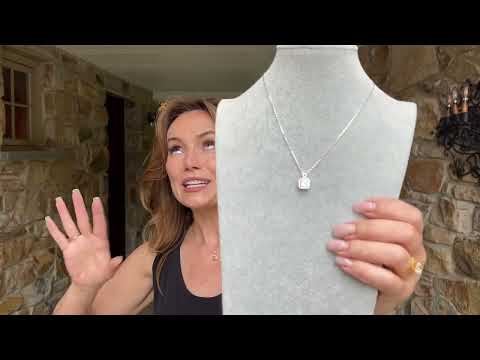 Handmade Asscher Cut Octagonal Pendant