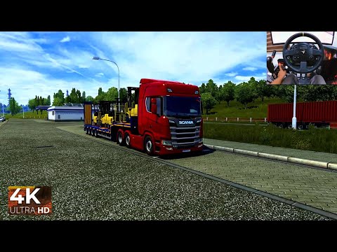 Extreme Hauling Scania R Transporting 4 Crane - Euro Truck Simulator 2