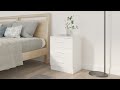 Comodini 2 pz Bianco 38x35x56 cm in Legno Ingegnerizzato - Foto miniatura 8