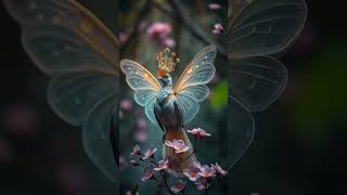 Rare Butterfly Wing Bird Found! 🦋 | Most Beautiful Magical Bird Ever #AI