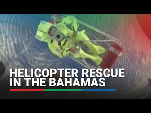Schooner sinks in the Bahamas, rescuers save survivors via helicopter