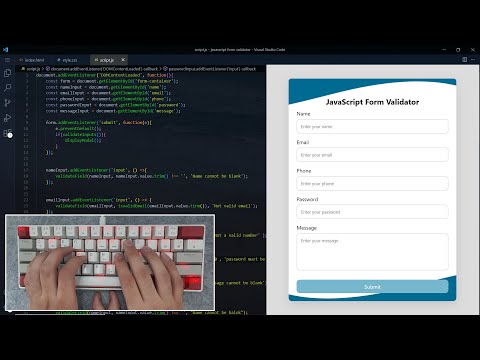 Asmr Programming Form Validation Using Javascript No Talking