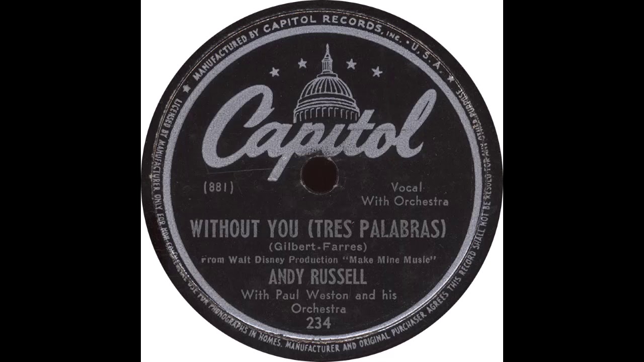 Capitol 234 - Without You (Tres Palabras) - Andy Russell