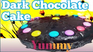 Dark Chocolate Cake recipe I Chocolate Cake recipe/💯%success in first attempt #yummy Cake recipe🍩