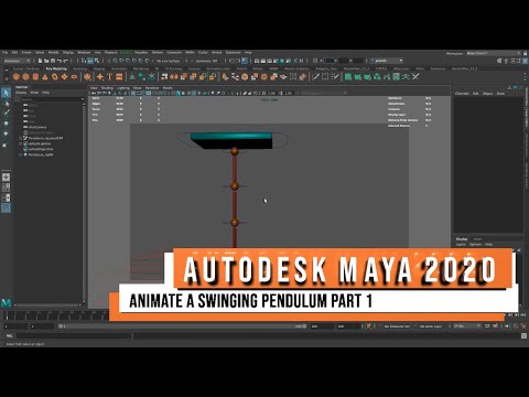 Autodesk Maya 2020 - Animate A Swinging Pendulum Part 1