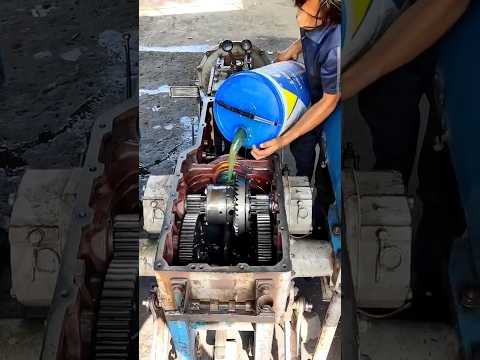 Aceite de transición de un tractor 🚜 #diferencial  #trasmision