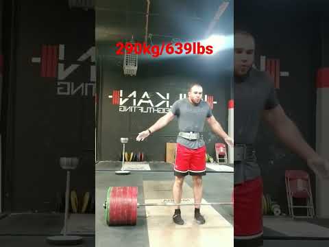 Pr deadlift 290kg/639lbs #powerlifting #deadlift