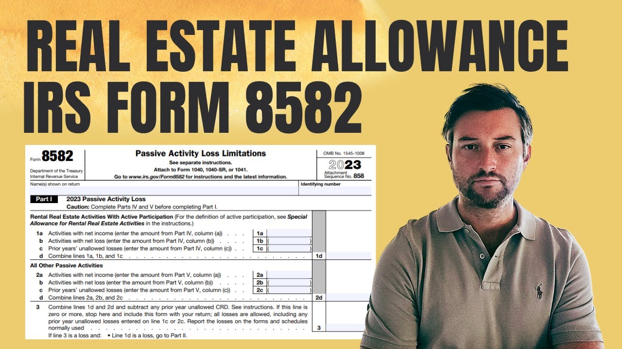 IRS Form 8582 (Passive Activity Loss) - Special Allowance Limits for Rental Real Estate
