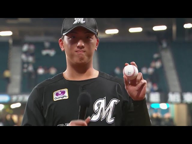 マリーンズ・田中晴也投手ヒーローインタビュー 7月3日 北海道日本ハムファイターズ 対 千葉ロッテマリーンズ