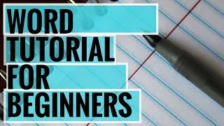 Creating Your First Microsoft Word Document Part 1