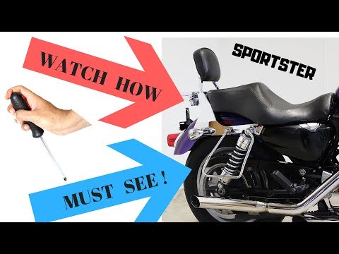 Harley Davidson Sportster Backrest and saddlebags...