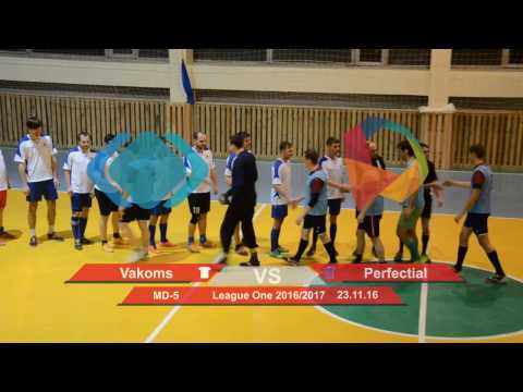 Vakoms 11 - 3 Perfectial (League One 2016/2017, Group Stage Highlights)