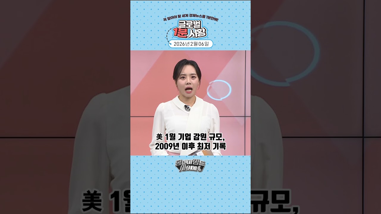 2월 6일 글로벌 1분 시황✅ #당잠사 #굿모닝한경글로벌마켓 #1분시황 #SHORTS