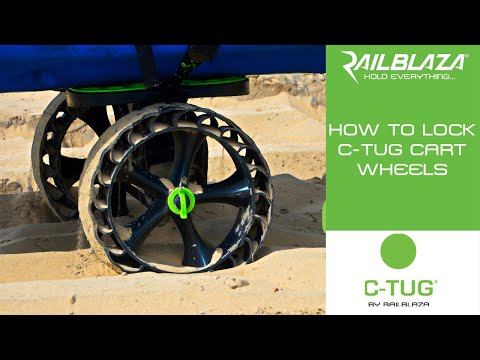 How to lock C-Tug Canoe & Kayak Cart Wheels