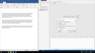 Hypothesis Test - Difference of Means in Minitab