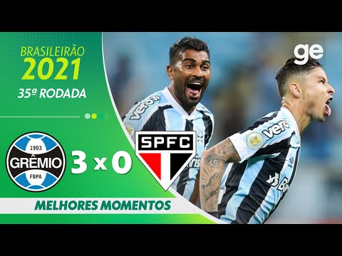 Gols e lances de Grêmio x São Paulo