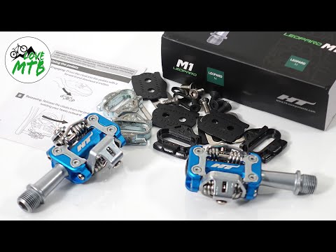 Light, Strong Clipless Pedals!!! N1NO's HT M1 Leopard XC Pedal vs Shimano XTR SPD Quick Check