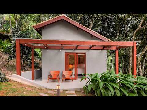 66 small houses for farms and ranches: Living room, bedroom and kitchen.