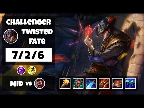 Twisted Fate vs Graves BR Challenger MID (7/2/6) - v11.17