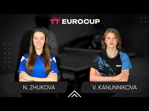 14:45 Nadiia Zhukova - Vasylysa Kanunnikova 21.01.2026 TT EURO.CUP Women Ukraine Star. TABLE 3