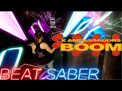 Beat Saber || BOOM - X Ambassadors (Expert+) First Attempt || Mixed Reality