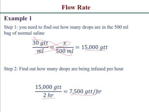 How to solve flow rate calculations problems