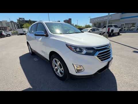 2018 Chevrolet Equinox AWD 4dr Premier w/3LZ in White for sale at Ontario Motor Sales in Oshawa, ON