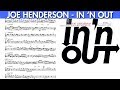 Joe Henderson is on Fire! "In 'N Out" Solo Transcription for Tenor Sax (Bb)
