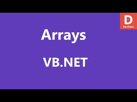 VB Net Arrays