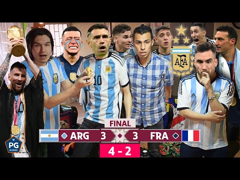 Argentina 3 France 3 (Penalties 4-2) 🔥Qatar 2022 FINAL 😱Friends' reaction 🔥The Irony Club