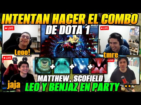 😲Matthew, Scofield, Leo, and Benjaz together in a party😲 They try to do the DOTA 1 COMBO