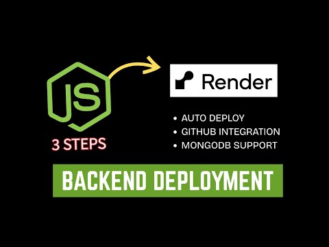 How to deploy Node/Express.js app on Render with MongoDB! (Step By Step)