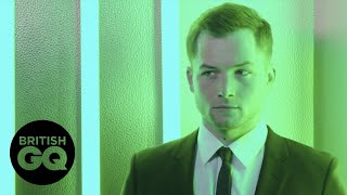 Behind-the-scenes on shoot with Taron Egerton | British GQ video
