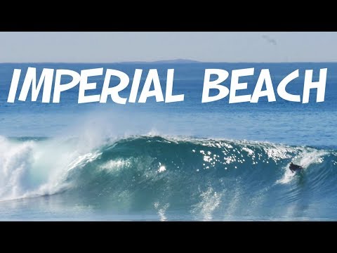 Fantastiese branderplankry-toestande by Imperial Beach