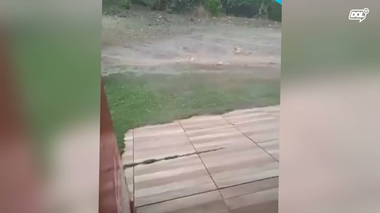 Chuva de granizo surpreende moradores na zona rural de Santa Inês