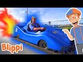 Blippi Blippi Go Karts Educational Videos For Toddlers Trucks For Children Go Karts
