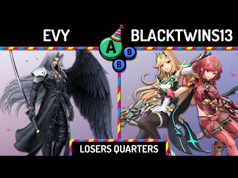 HABBY Birthday 2023 | Evy (Sephiroth) vs Blacktwins13 (Pyra Mythra) | Losers Quarters | SSBU