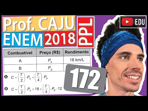 [ENEM 2018 PPL] 172 📓 ÁLGEBRA Um automóvel pode ser abastecido com os combustíveis A ou B e tem