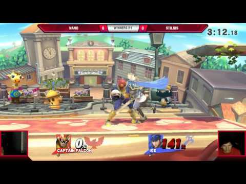 VS Weekly 4/20/17 - Winners R1 - Nano (CFalcon) vs. Stilios (Ike) - Smash 4