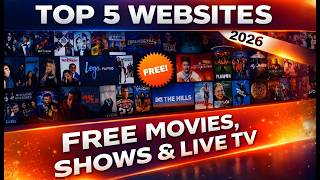 Top 5 Websites For FREE MOVIES & TV SHOWS / 100% Legal in 2026!