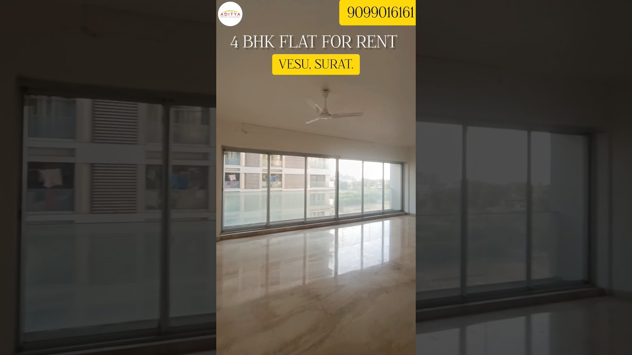 4 BHK Luxurious Flat For Rent - In Vesu, Surat. in Vesu, Surat — photo 1 of 10
