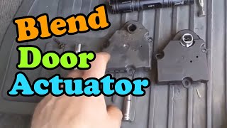2000 2006 Chevy Silverado Left Blend Door Air Mix Actuator Replacement How To DIY