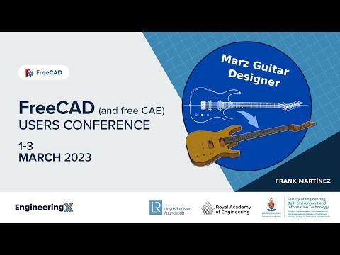 Guitar Design in FreeCAD by Marz