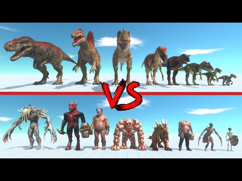 Carnivore Dinosaurs vs Infernal animals - Animal Revolt Battle Simulator