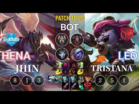 hyF Hena Jhin vs SB Leo Tristana Bot - KR Patch 10.25