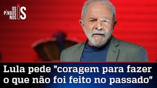 Lula reclama que ninguém lhe serviu água, e promete mudar isso quando for eleito