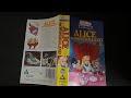 Opening Closing To Alice In Wonderland 1989 VHS UK