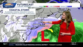 Storm update: Tracking coastal storm's impacts in New Hampshire for Monday