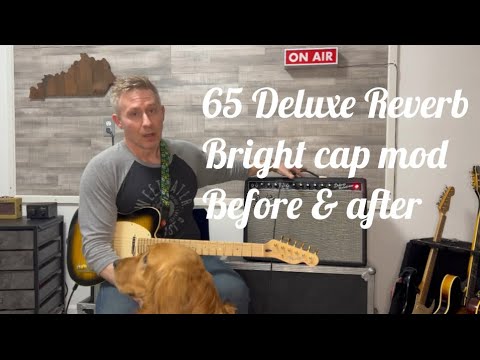 65 Deluxe Reverb Bright Cap Mod Before and After