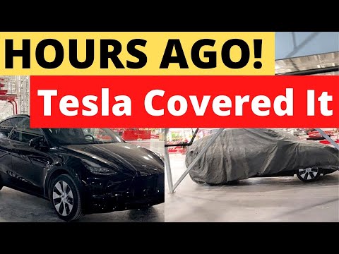 JUST NOW! Tesla Suddenly Covered The 1st Model Y Made in Giga Texas
